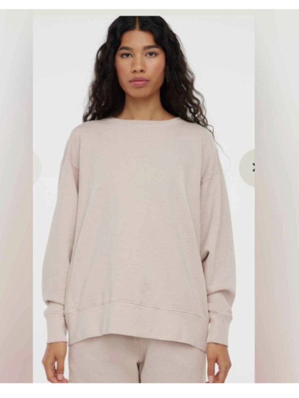 ❤️LACAUSA Slater Sweatshirt 100% Organic Cotton Made in USA Shroom M EUC